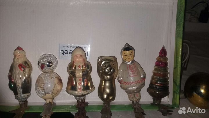 Елочные игрушки СССР на прищепке