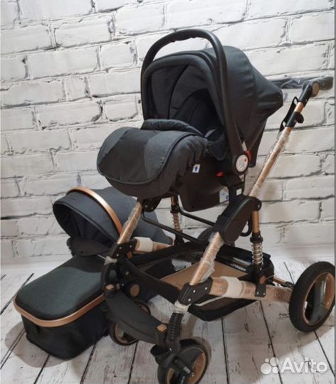 Коляска детская Wisesonle трансформер 3 в 1 Q3