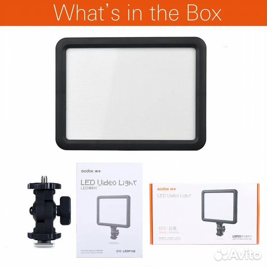 Светильник Godox Ultra Slim P120C + адаптер