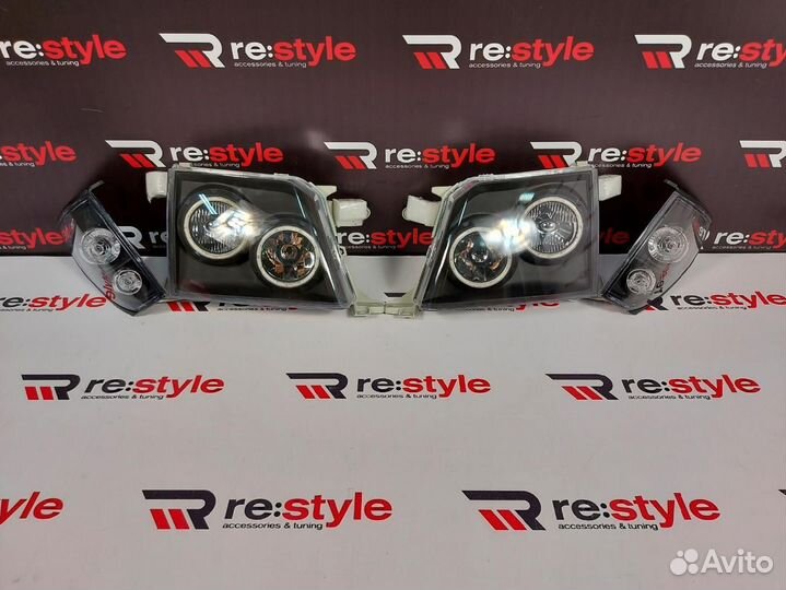 Фары Toyota Land Cruiser Prado 95 LED Темные S2293