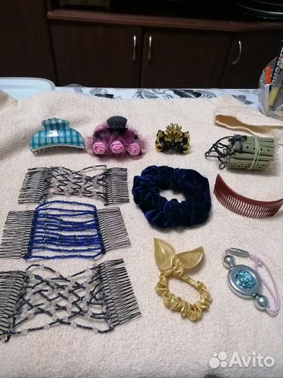Резинка для волос, заколки
