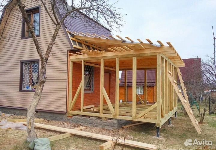 Пристройка к дому строительство веранд