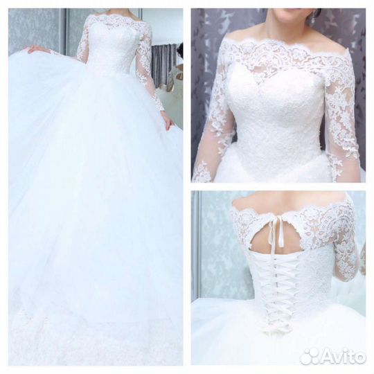 Свадебное платье пышное