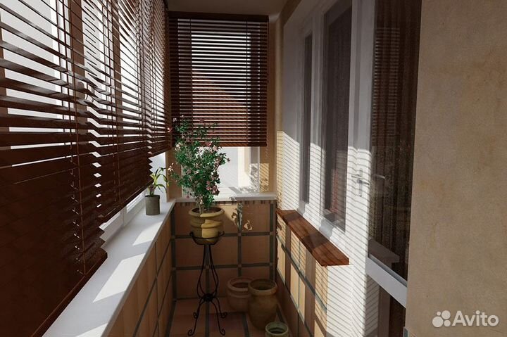 Жалюзи и Рулонные шторы на балкон