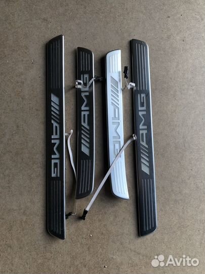 Накладки порога Mercedes V167 W167 GLE AMG