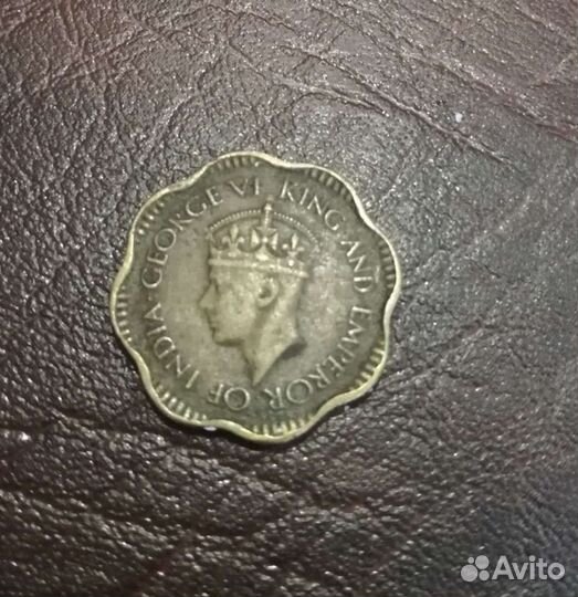 Цейлон 2 цента 1944