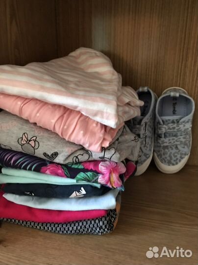 Детские вещи пакетом для девочки 104 110