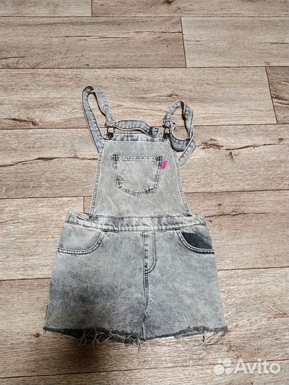Джинсовый комбинезон для девочки на рост 164