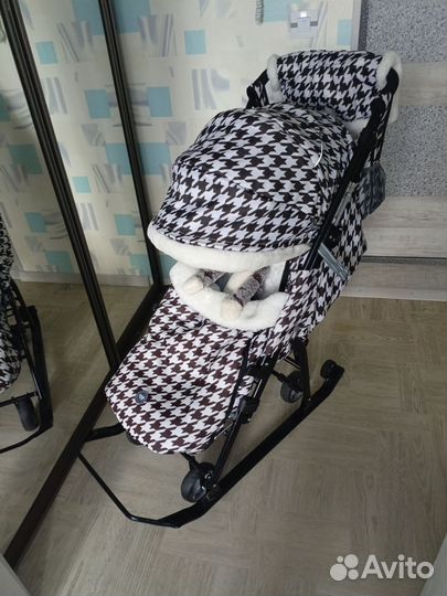 Детские санки коляска ника