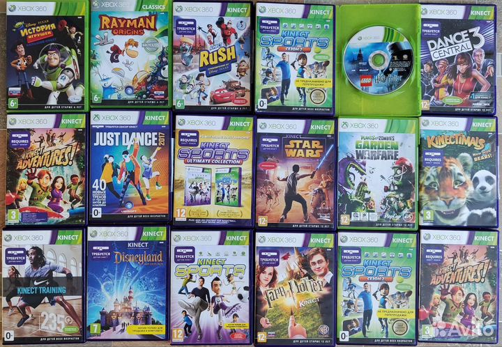 Диски / игры / Xbox 360 / лицензия / кинект