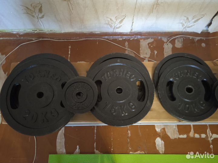 Штанга, гриф, блины