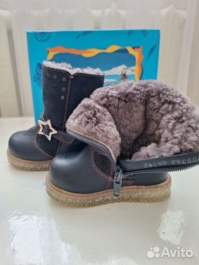 Сапожки зимние для девочки 21 размер