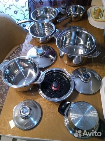 Набор посуды из нержавейки