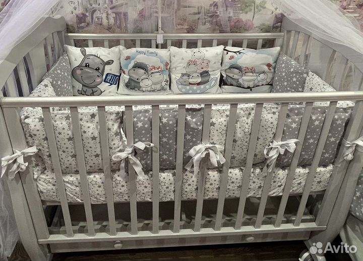 Бортики в детскую кроватку