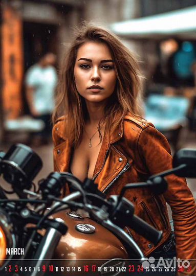 Настенный календарь Girls on Bikes 2024