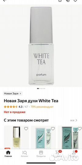 Духи белый чай