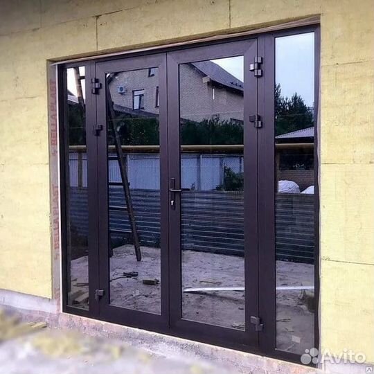 Дверь алюминиевая тёплая