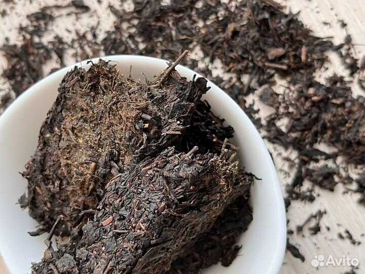 Китайский чай отпустить суету Хей ча 1991г