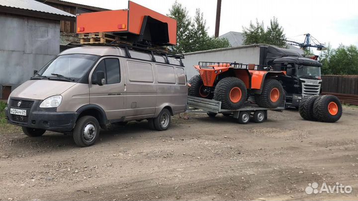 Прицеп двухосный для грузов длиной до 3,64 м