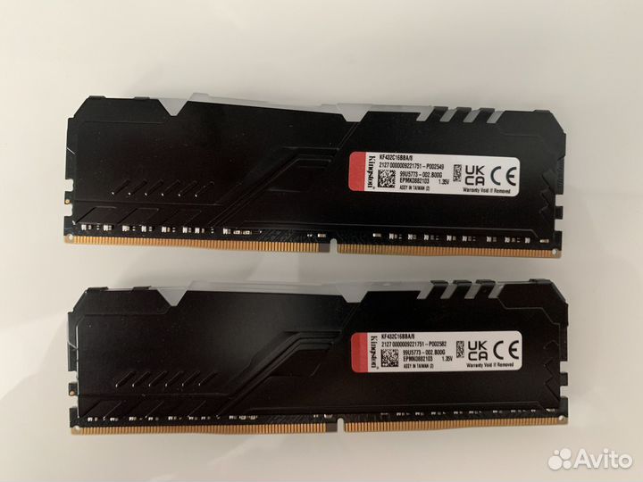 Озу Kingston RGB 3200 ddr4 2x8gb