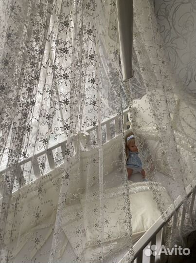 Балдахин + бортики «Золотой гусь» + держатель