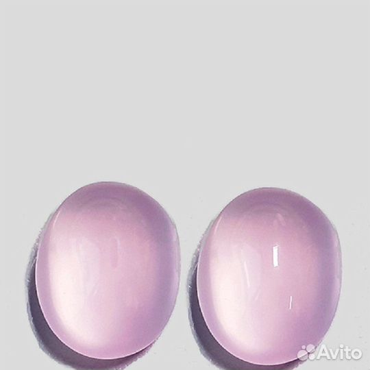 Кварц розовый натуральный 9,32Ct к-кт 11х9мм VVS