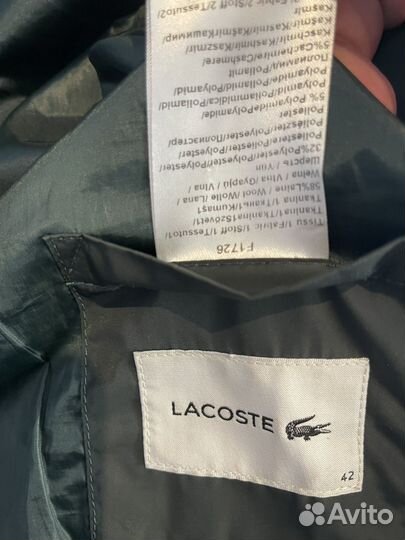 Пуховик мужской lacoste