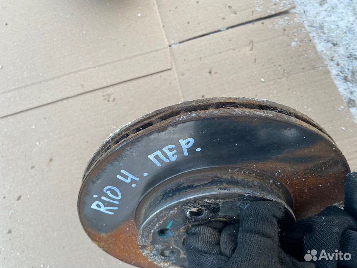 Тормозной диск передний Kia rio 4 FB solaris 2