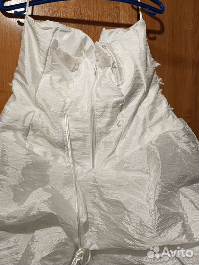 Свадебное платье 46 48 бу