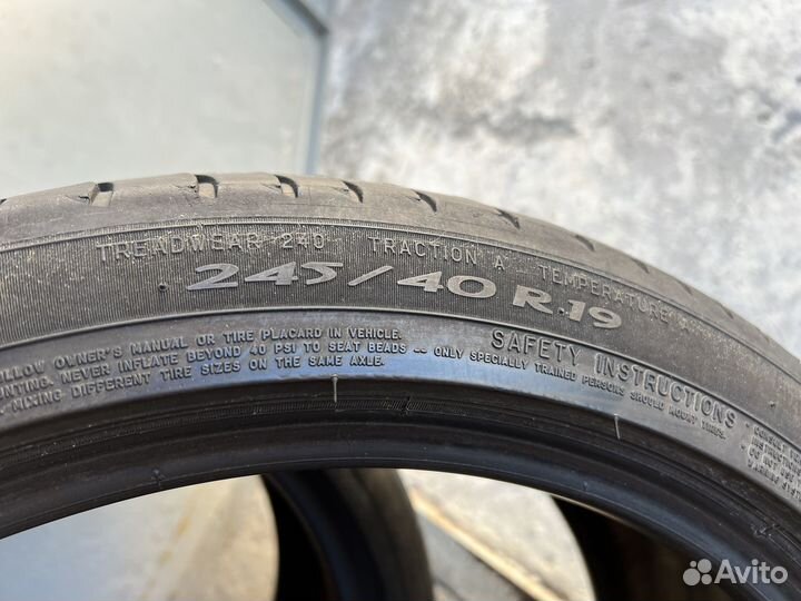 Michelin Primacy 3 245/40 R19 и 275/35 R19
