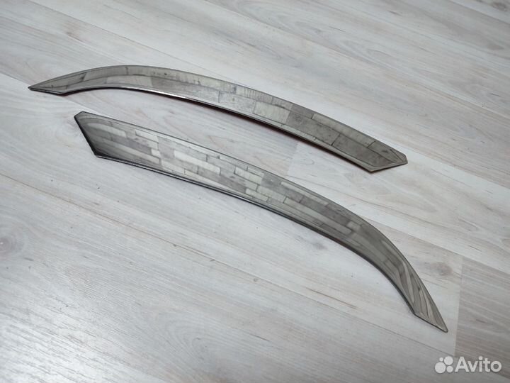 Реснички на фары Volkswagen T6.1 2020+ (нержавейка