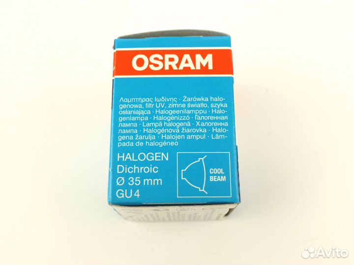 Галогенная лампа Osram Decostar 35 12V GU4 20W