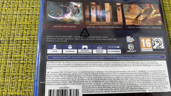 Prince of Persia The Lost Crown ps4 новый диск