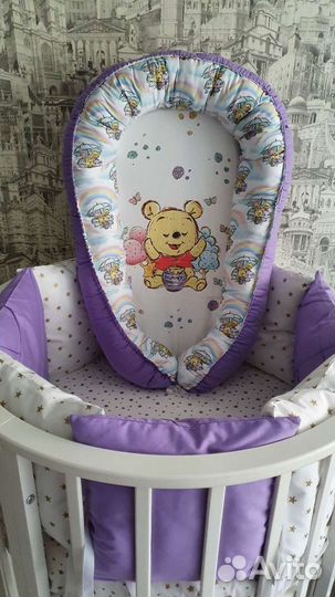 Бортики-подушечки со сьемными наволочками