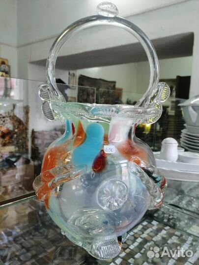 Вазы цветное стекло