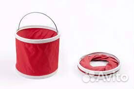 Ведро складное для прикорма в чехле 9л