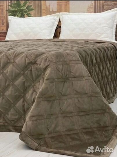 Покрывало велюровое, стеганное, 220х240см