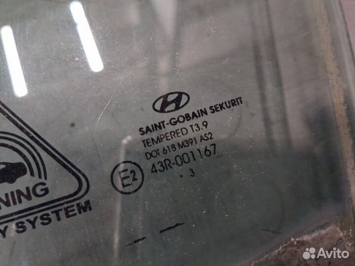 Стекло боковой двери Hyundai i30, 2013