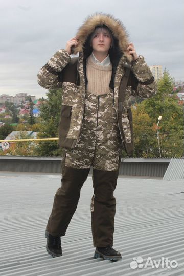 Камуфляжный детский костюм