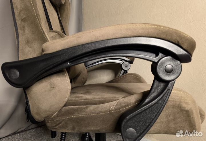 Компьютерное кресло игровое велюр