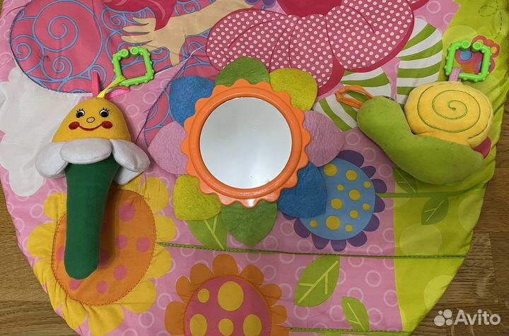 Развивающий коврик «Play gro», погремушки, игрушки
