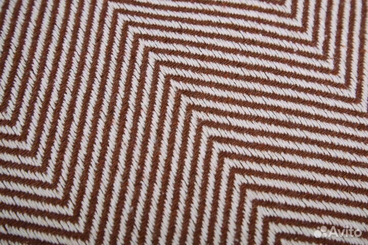 Хлопковое покрывало-плед 200х230 см, Терракот