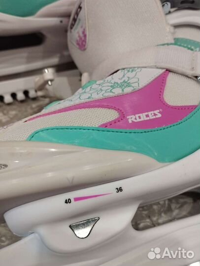 Коньки roces женские 36-40 регулируемые