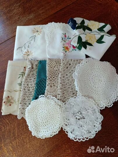 Салфетки скатерть наволочка винтаж Англия