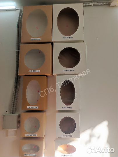 Коробка с окном /упаковка для свечей и подарков