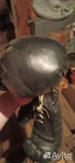 Боксерские перчатки детские СССР кожаные