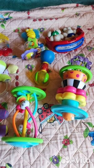 Игрушки, погремушки пакетом для малышей, брендовые