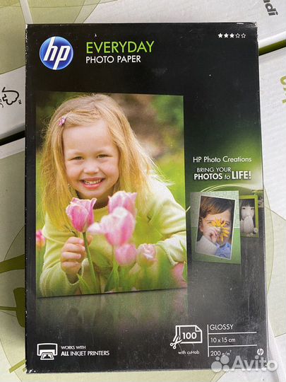Q5441A HP глянцевая фотобумага, 10*15, 200г/м 100л