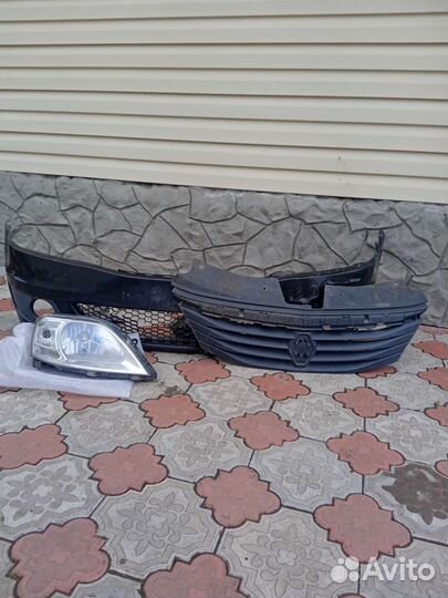 Фара и бампер