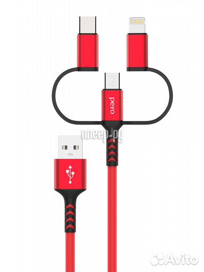 Pero DC-06 Universal USB - Lightning/microUSB